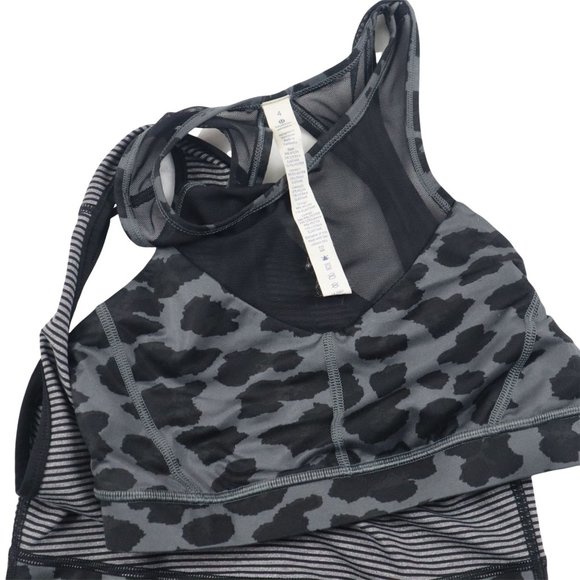 LULULEMON Athletica Women's Tank Top Gray / Black Size 4 - Picture 4 of 10